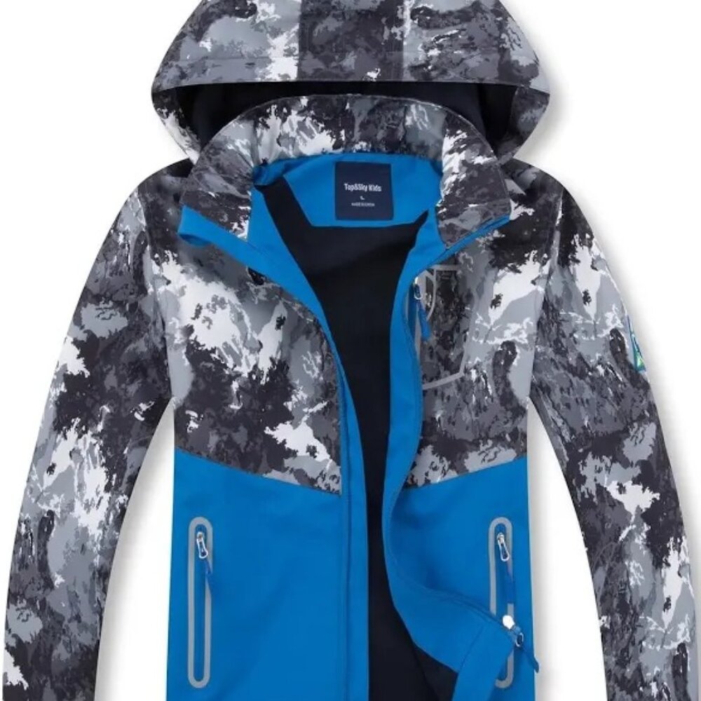 Lightweight Waterproof Fleece Lined Rain Jacket For boys during the winter